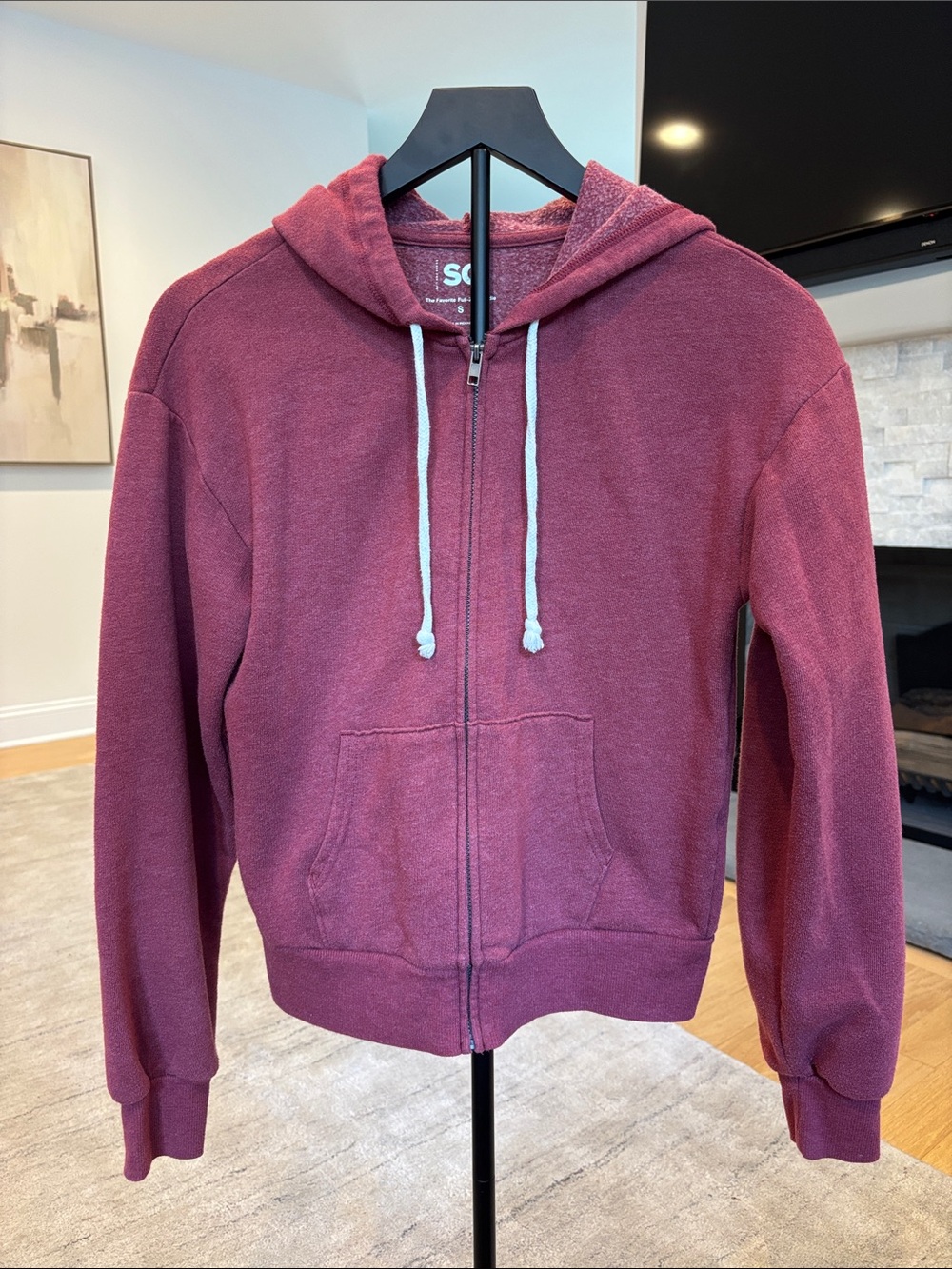 SO Full-Zip Hoodie in Maroon